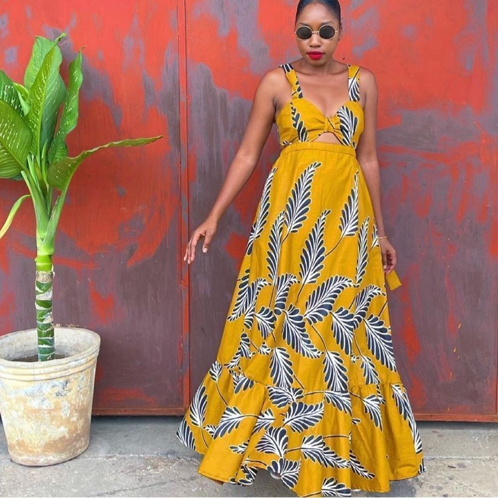 Mangishi Doll Cut-out Maxi Dress Size 8